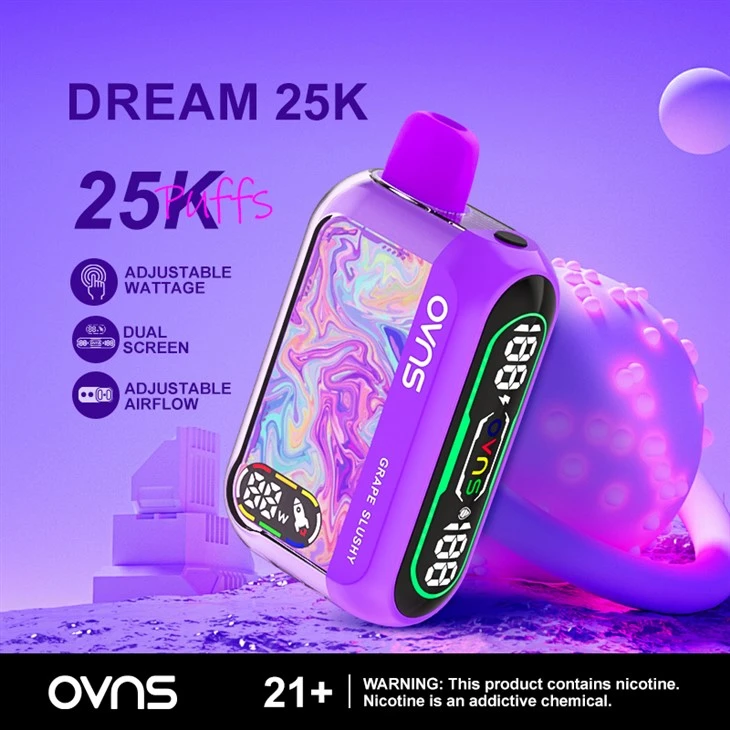 Mórdhíol OVNS Dream 20000Puffs 25000Puffs Vape Indiúscartha