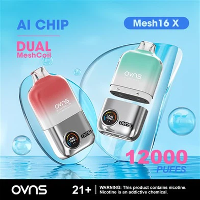 OVNS Mesh16X Feisteáin Chórais Pod In-athsholáthair 12000 Puff Vape